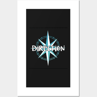 Direction Typography Design Posters and Art